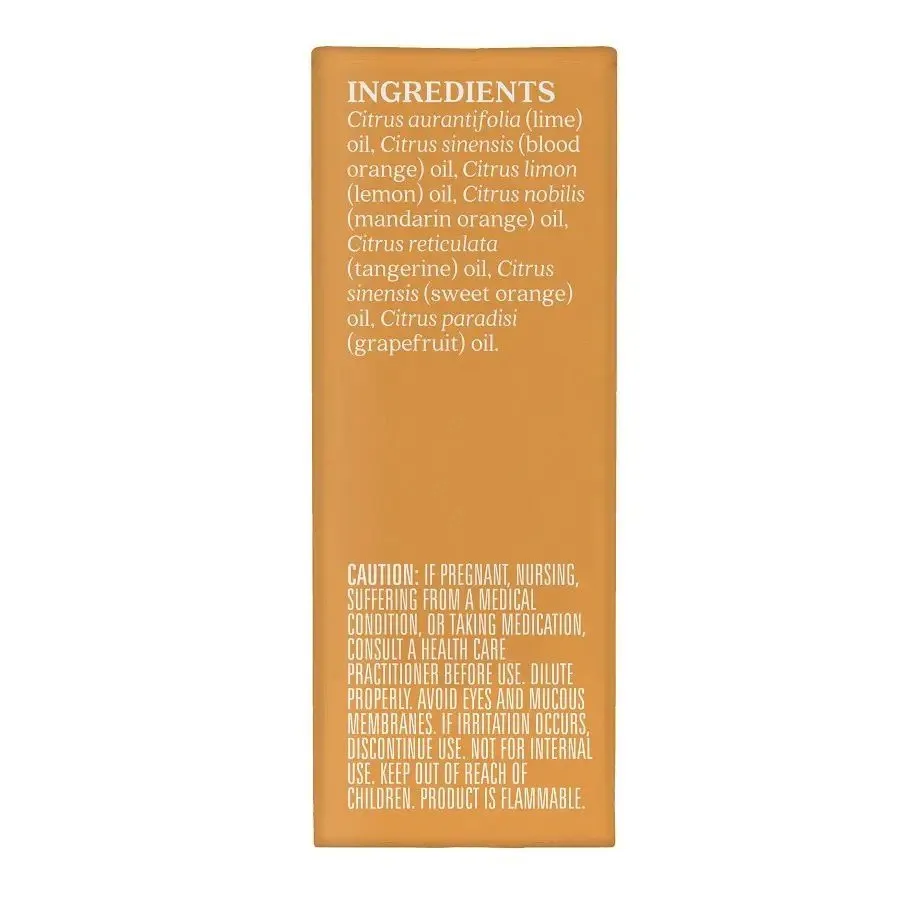 Aura Cacia Citrus Burst Essential Oil Blend 0.25 fl oz Box